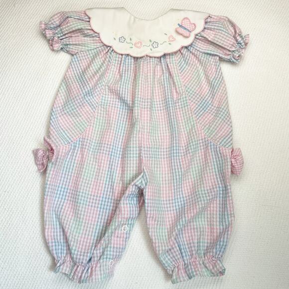 Vintage Seersucker Romper - Picture 1 of 4